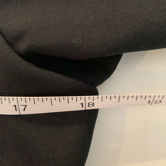 Jami Originals black ruffled collar blouse ruffles at sleeves too size 10 - Picture 10 of 13